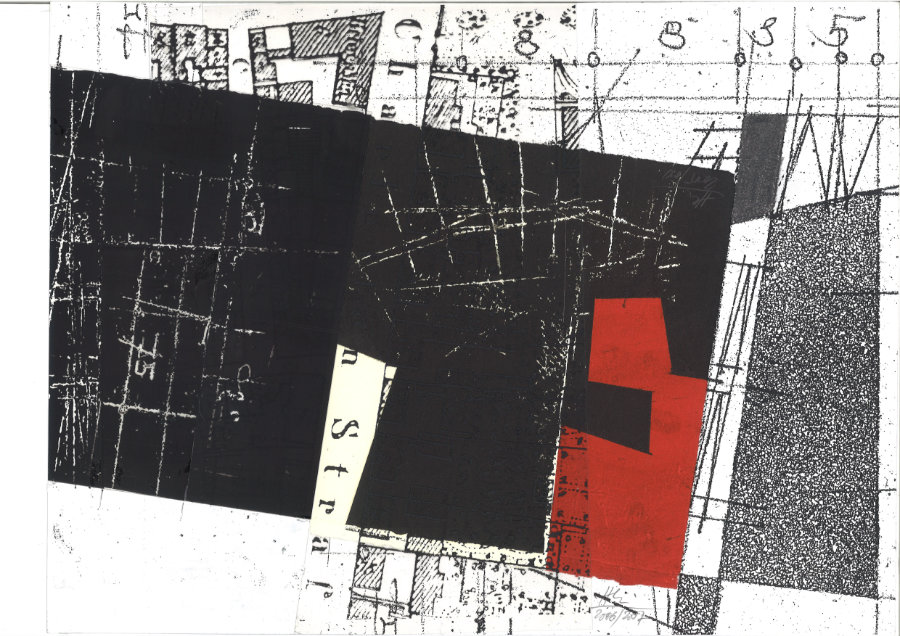 2006 07  Stuttgart 1855-2005 Charlottenstr. II Collage 30x40cm_k